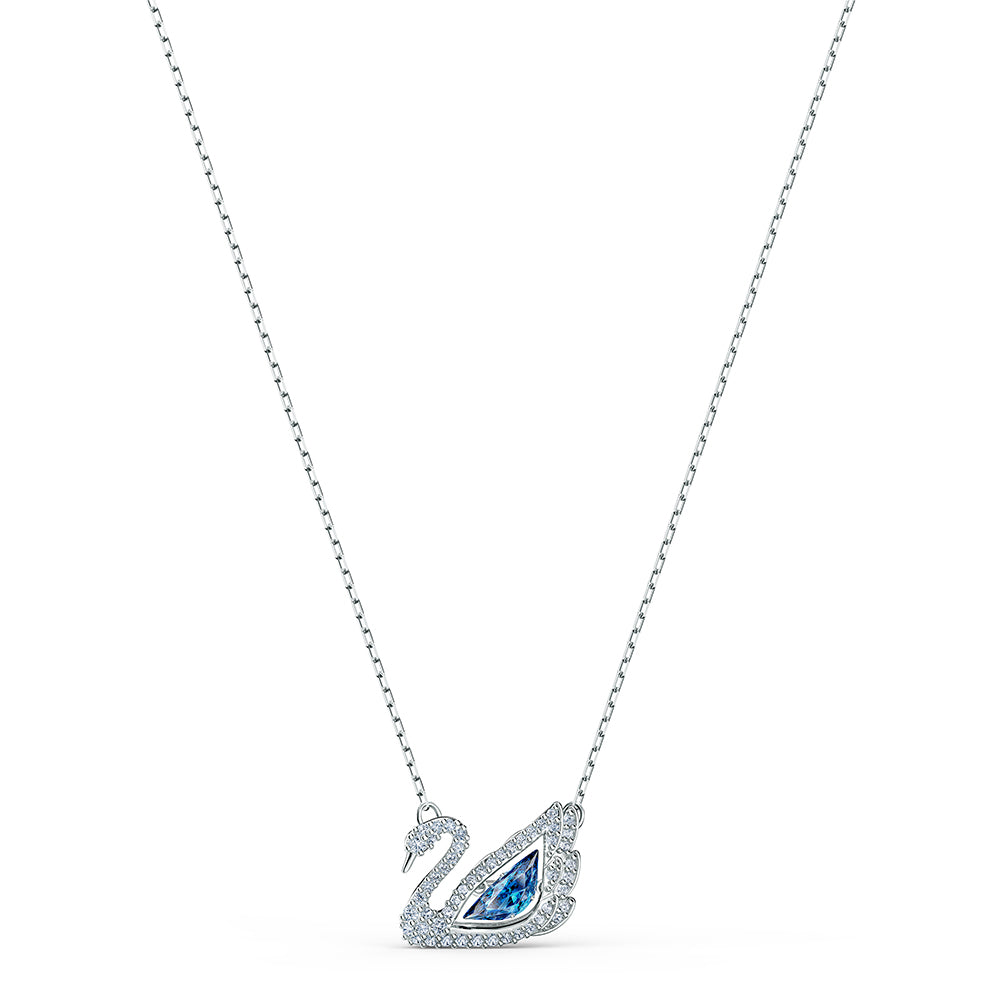 Swarovski Dancing Swan joutsen kristalliriipus sinisellä kristallilla - Swarovski - Laatukoru