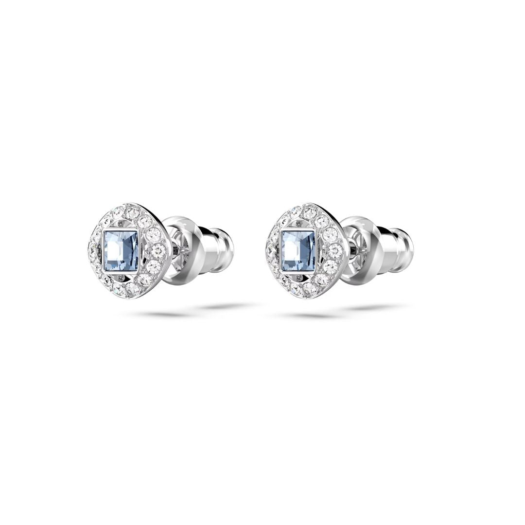 Swarovski Angelic korvakorut, vaalea metalli ja siniset kristallit