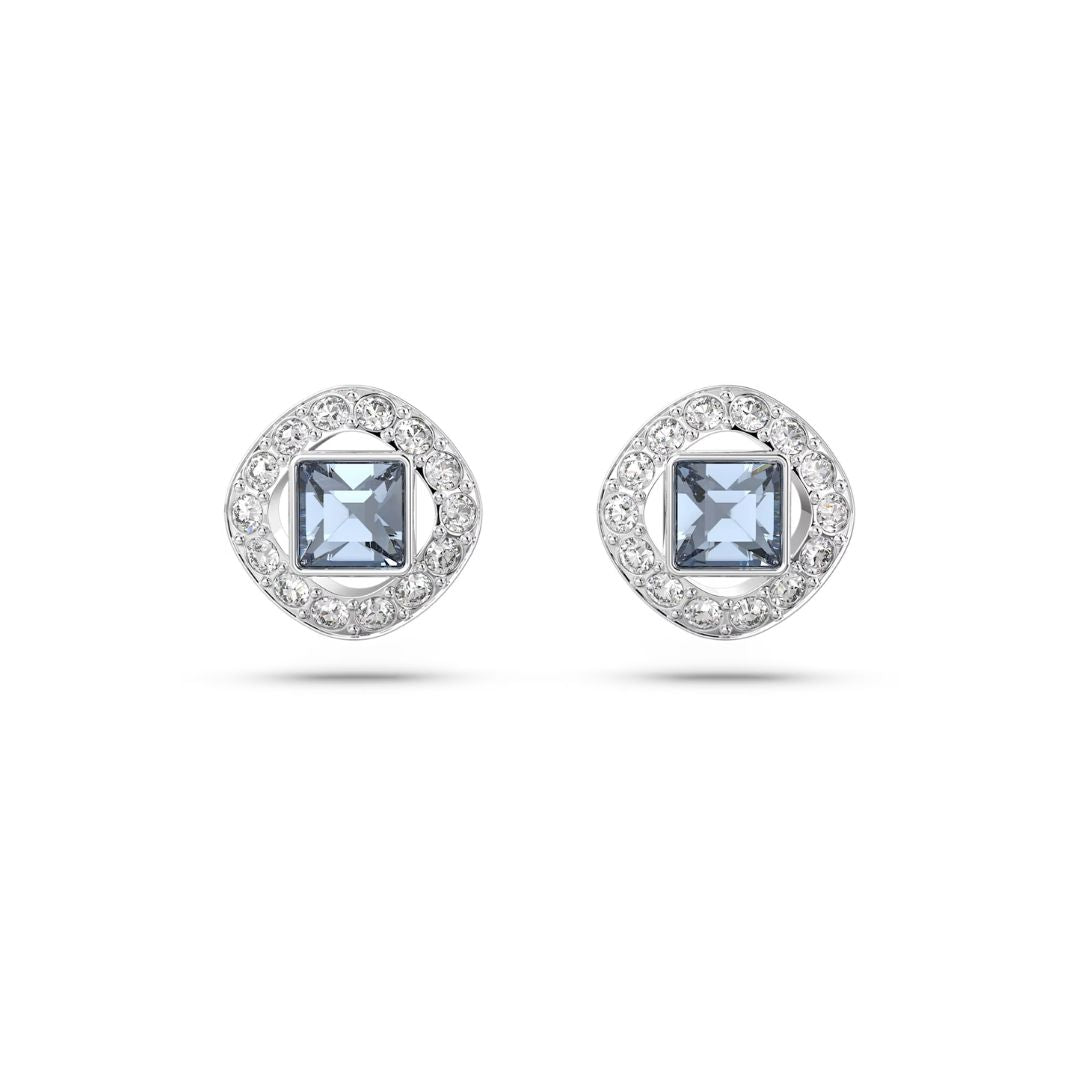 Swarovski Angelic korvakorut, vaalea metalli ja siniset kristallit