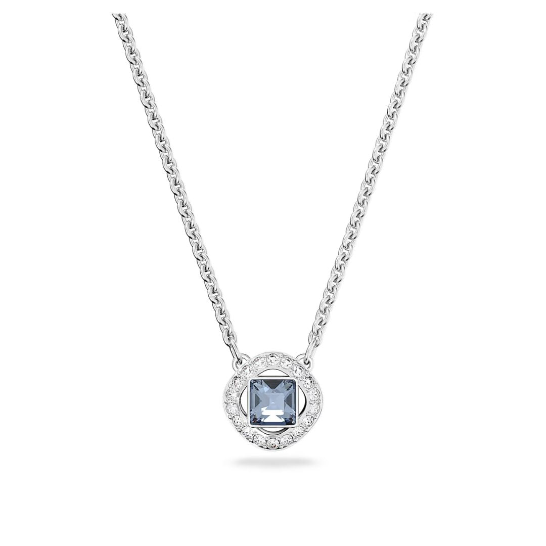 Swarovski Angelic riipus, vaalea metalli ja sininen kristalli