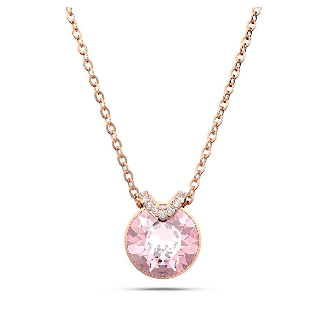 Swarovski Bella V riipus, ruusukullan väri ja pinkki kristalli