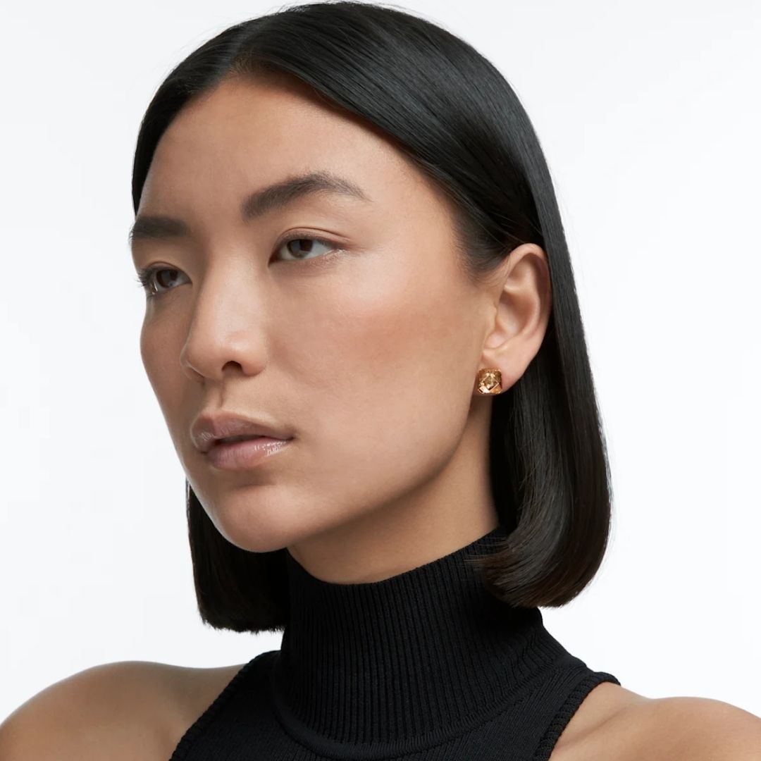 Swarovski Chroma korvakorut keltaisilla kristalleilla