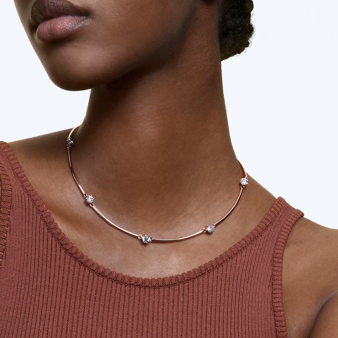 Swarovski Constella kaulakoru, ruusukullan värinen