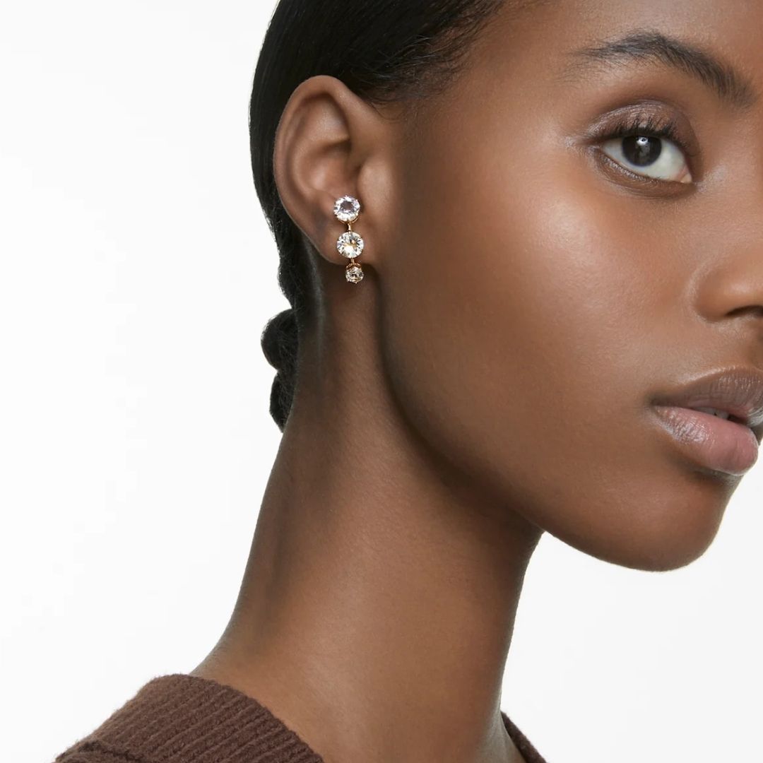 Swarovski Constella keltakullan väriset korvakorut