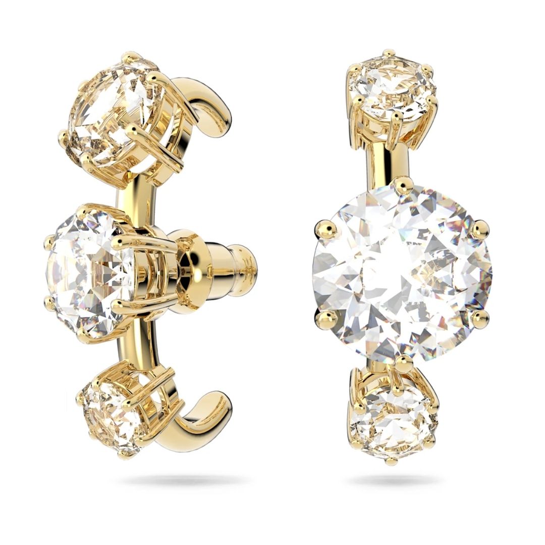 Swarovski Constella keltakullan väriset korvakorut