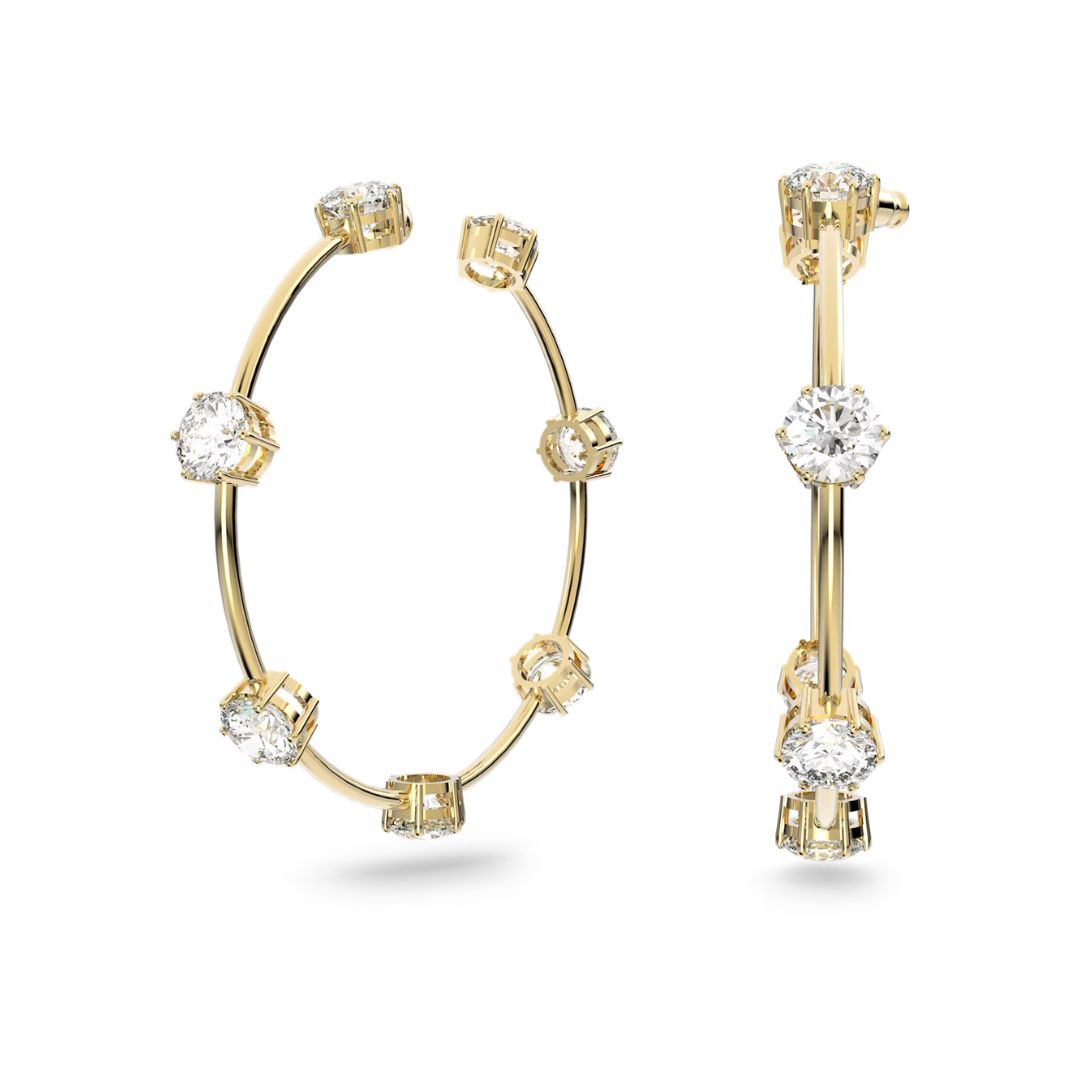 Swarovski Constella korvakorut, keltakullan väriset