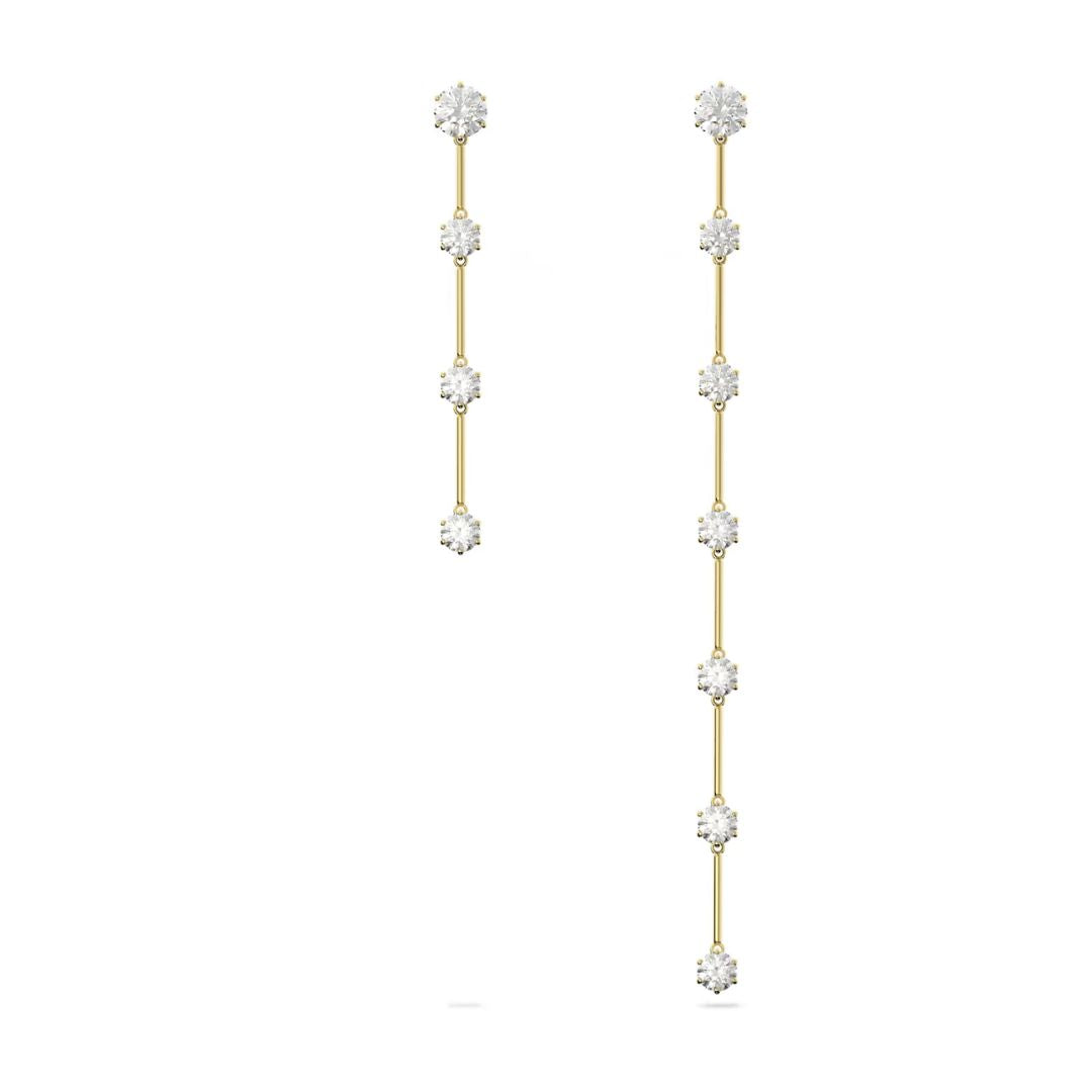 Swarovski Constella korvakorut, keltakullan väriset, epäsymmetriset