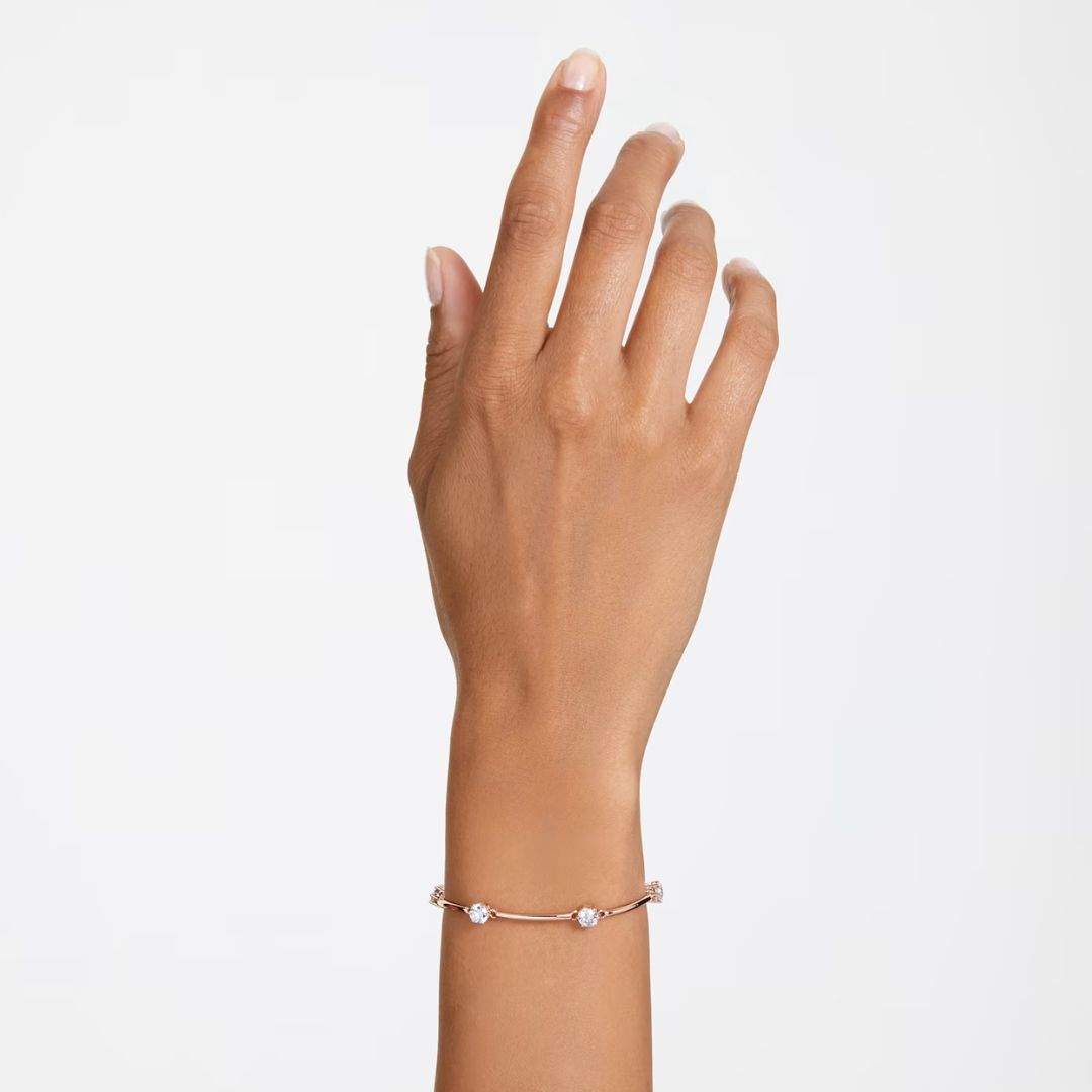 Swarovski Constella rannekoru, ruusukullan värinen ja kirkkaat kristallit