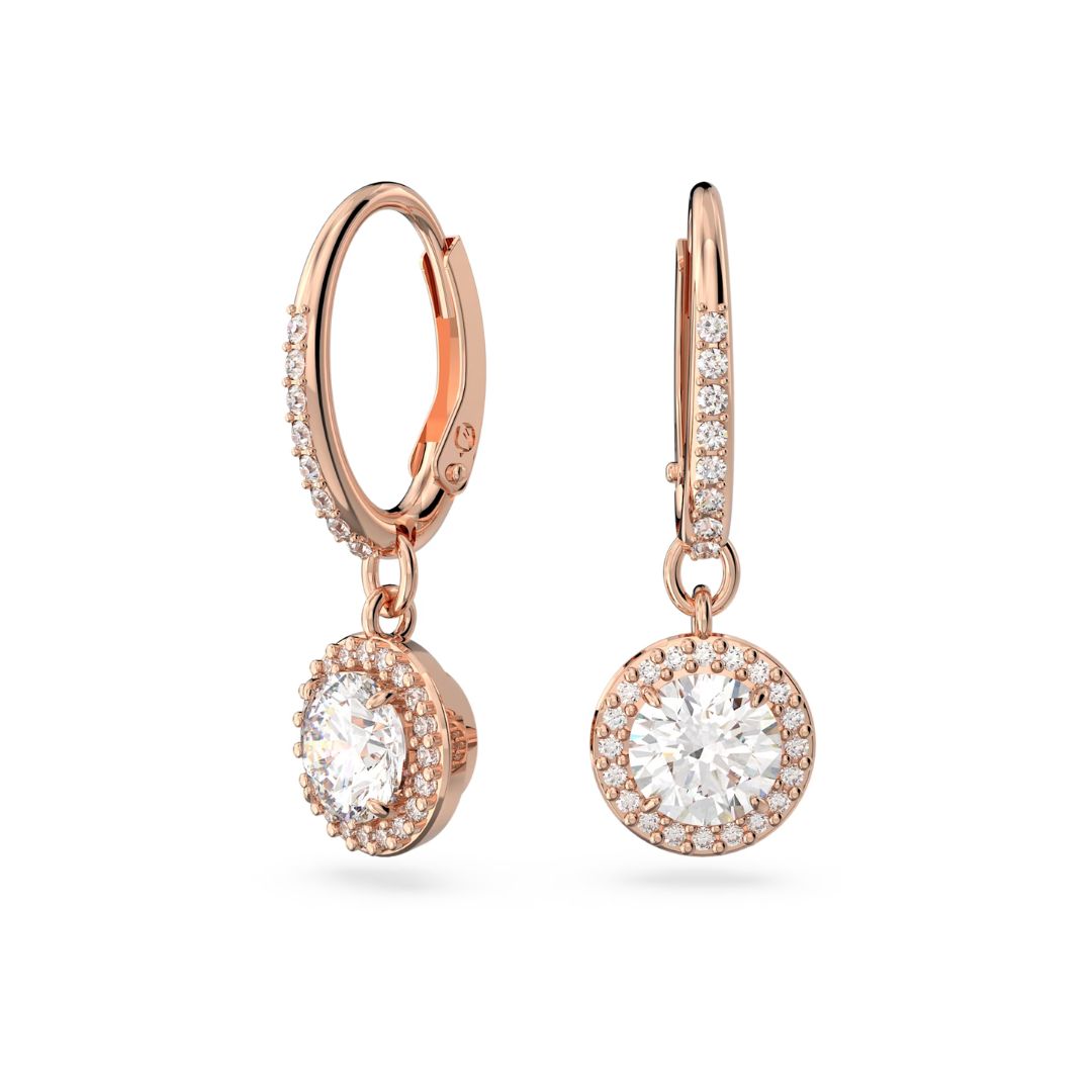 Swarovski Constella rengaskorvakorut helalla, ruusukullan väri