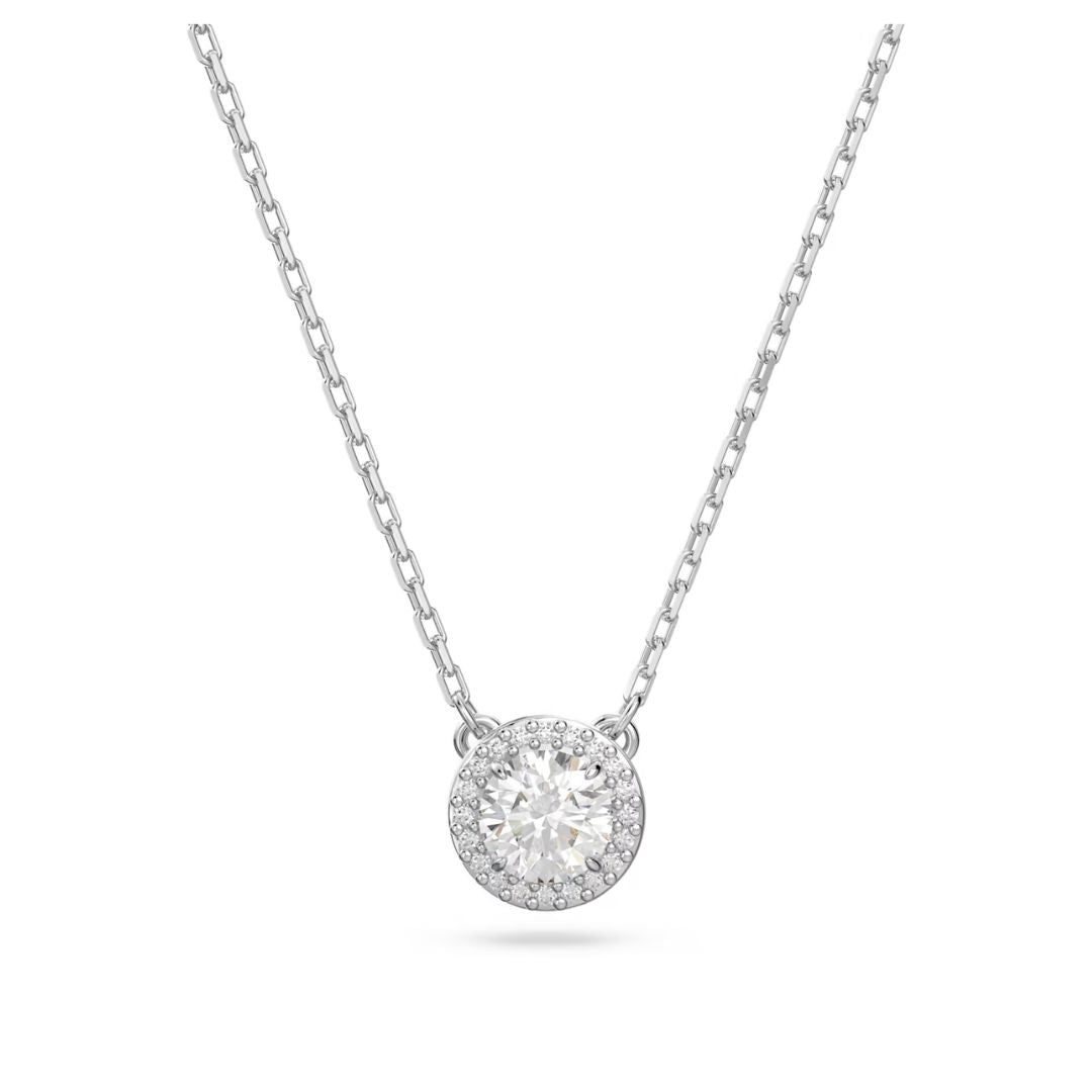 Swarovski Constella riipus, vaalea metalli ja kirkkaat kristallit