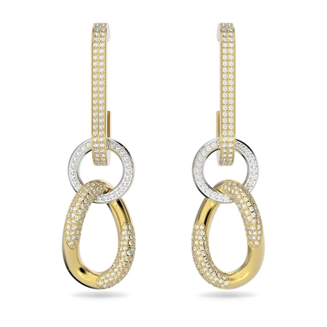 Swarovski Dextera korvakorut, vaalean ja keltakullan värinen