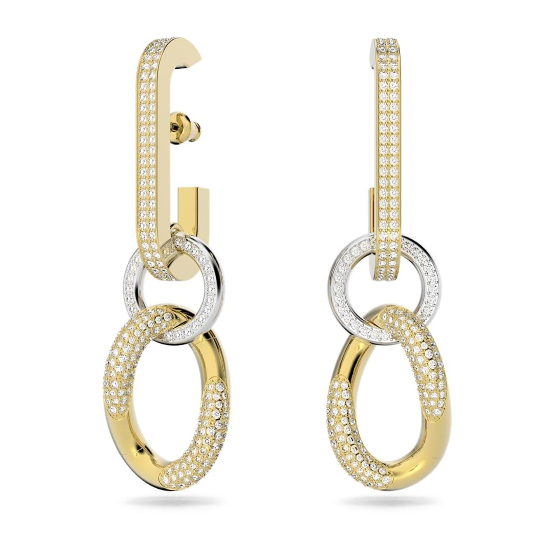 Swarovski Dextera korvakorut, vaalean ja keltakullan värinen
