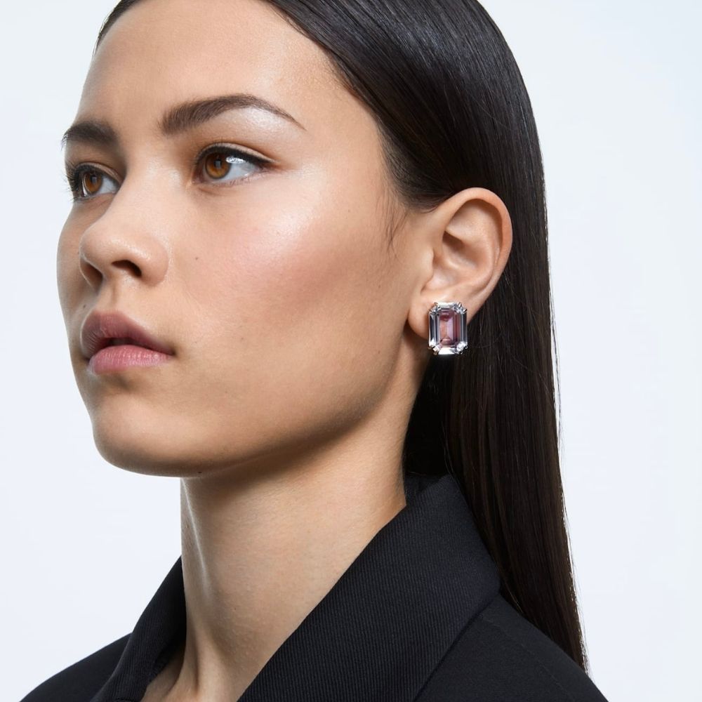 Swarovski Mesmera Octagon korvakoru, valkoinen 5600860