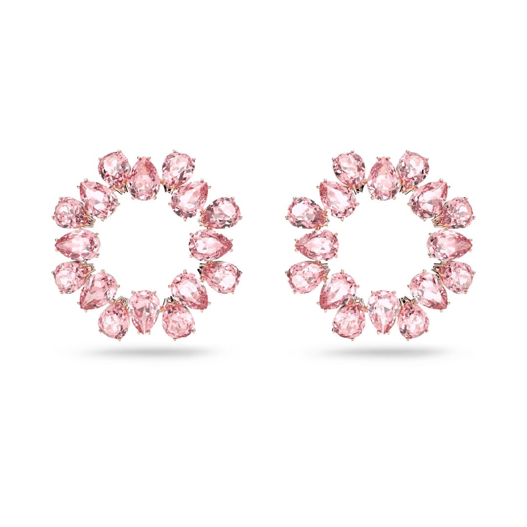 Swarovski Millenia Circle korvakorut, pinkit kristallit