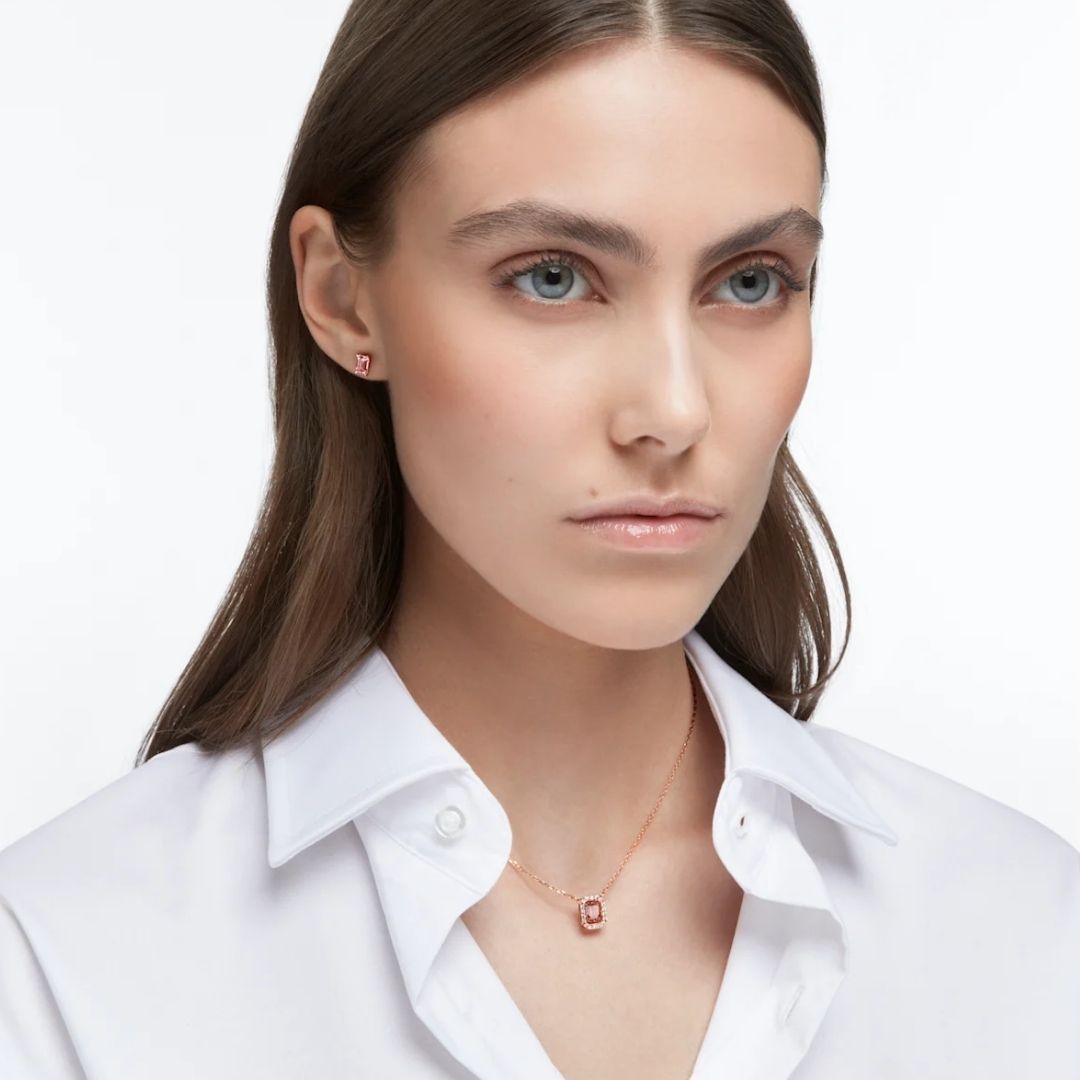 Swarovski Millenia kaulakoru ja korvakorut, ruusukullan värinen