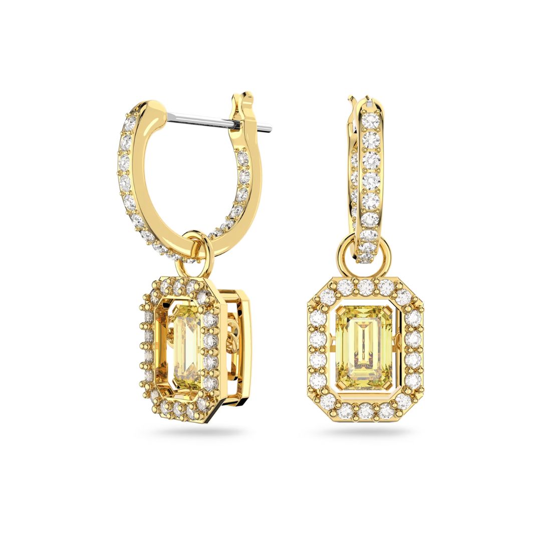 Swarovski Millenia earrings yellow gold tone