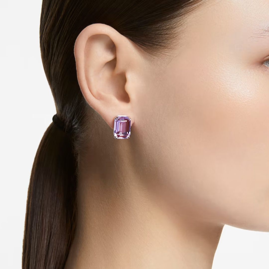 Swarovski Millenia korvakorut lilalla kristallilla