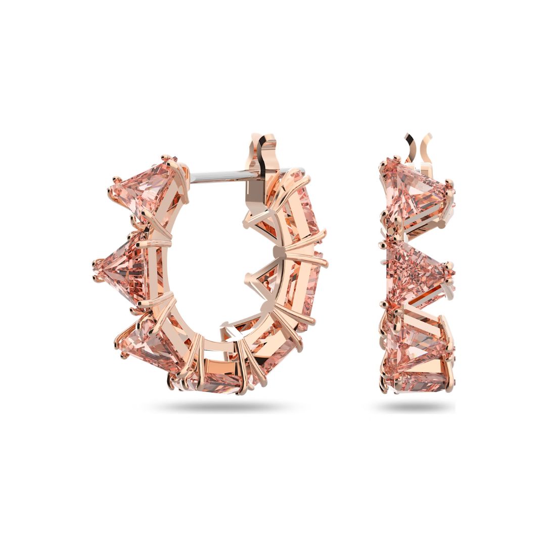Swarovski Ortyx rengaskorvakorut, koko S, pinkit kristallit