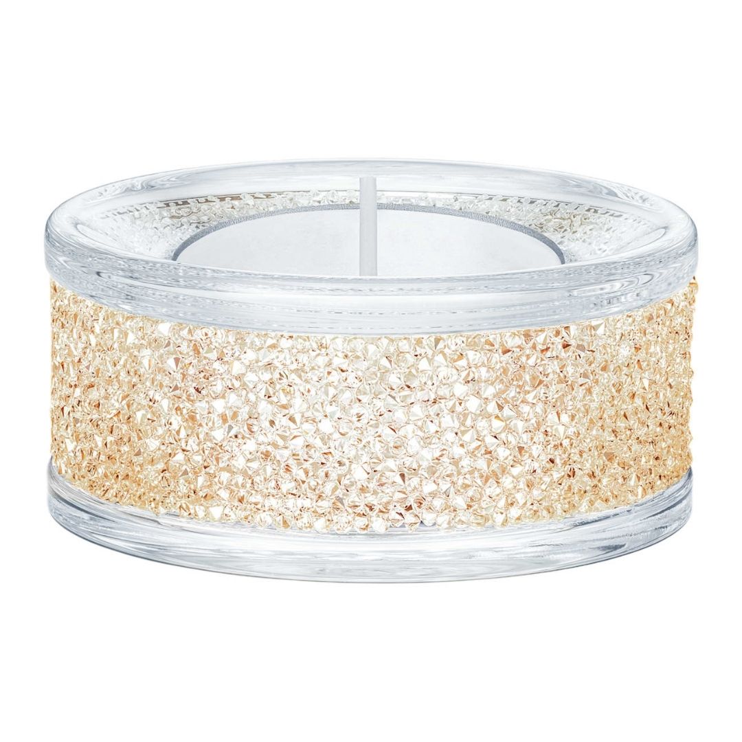 Swarovski Shimmer Tea Light Holders, kullan sävyinen kristallituikku