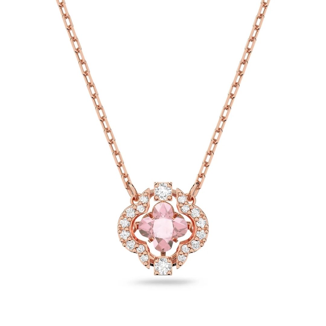 Swarovski Sparkling Dance riipus pinkillä kristallilla, ruusukullan värinen