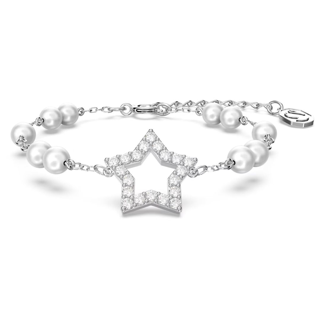 限定sale 本物✨Swarovski Stella ブレスレット 星パール☆ Swarovski Stella light crystal bracelet with beads
