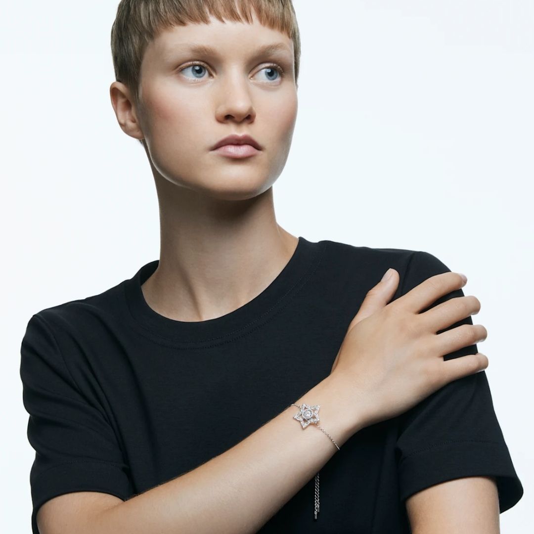 Swarovski Stella vaalea kristallirannekoru