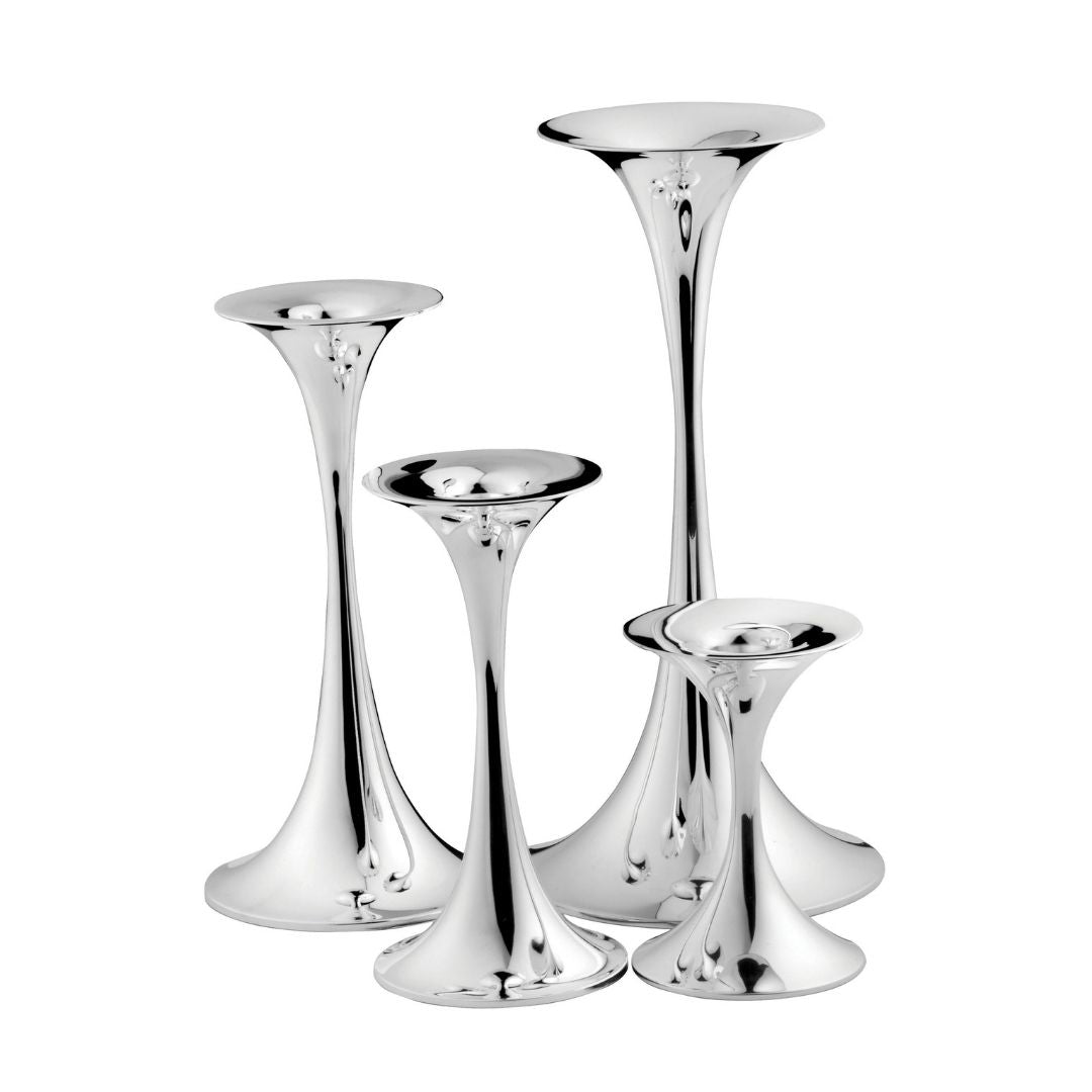 Tapio Wirkkala Trumpet candlestick, 100 mm, silver