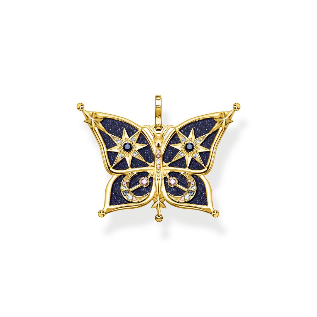 Thomas Sabo Butterfly Star & Moon riipus, kullattua hopeaa, PE929-963-7