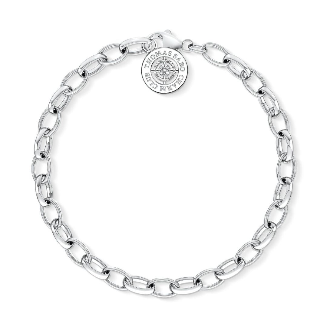 Thomas Sabo Charm timanttirannekoru, hopeaa, DCX0001-725-14