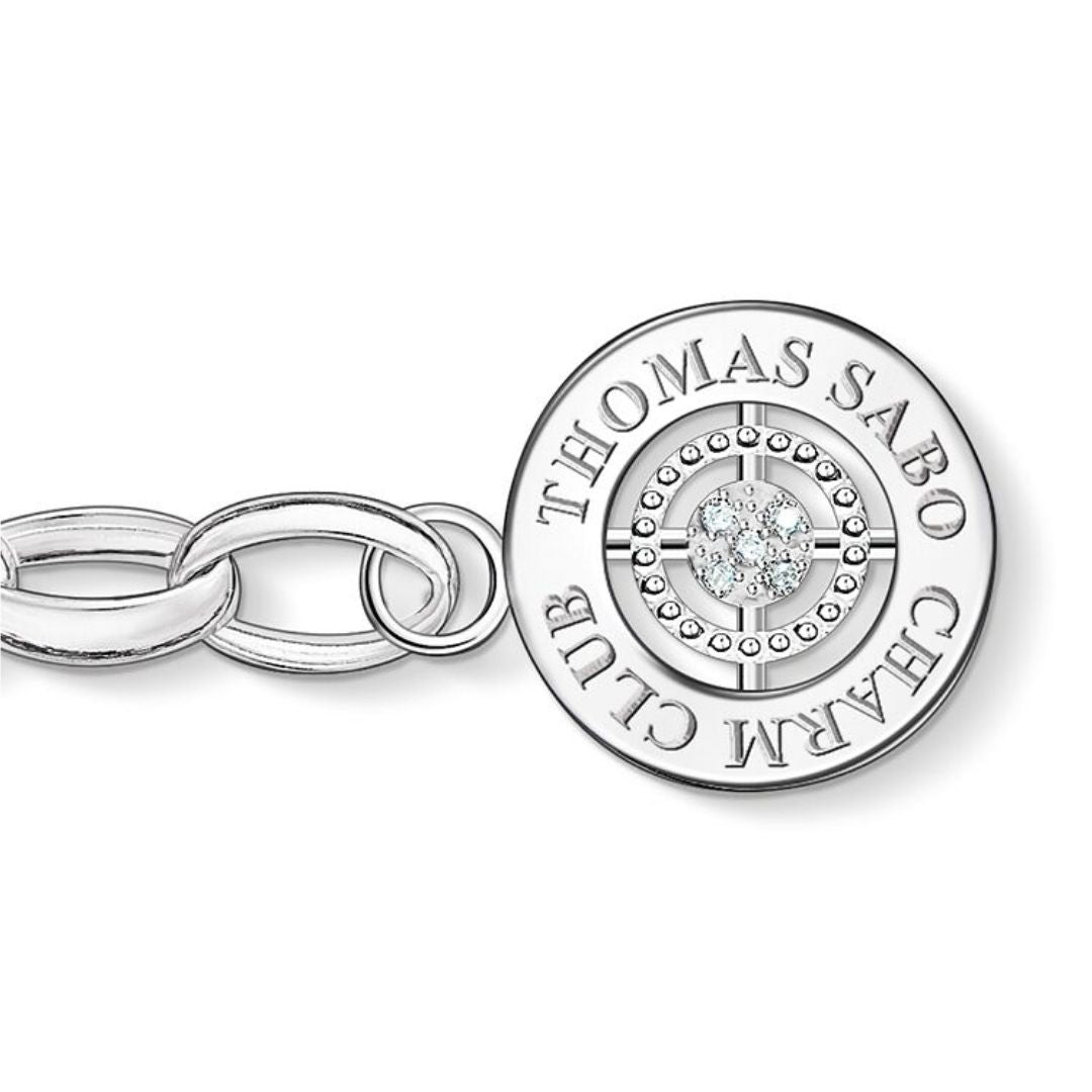 Thomas Sabo Charm timanttirannekoru, hopeaa, DCX0001-725-14