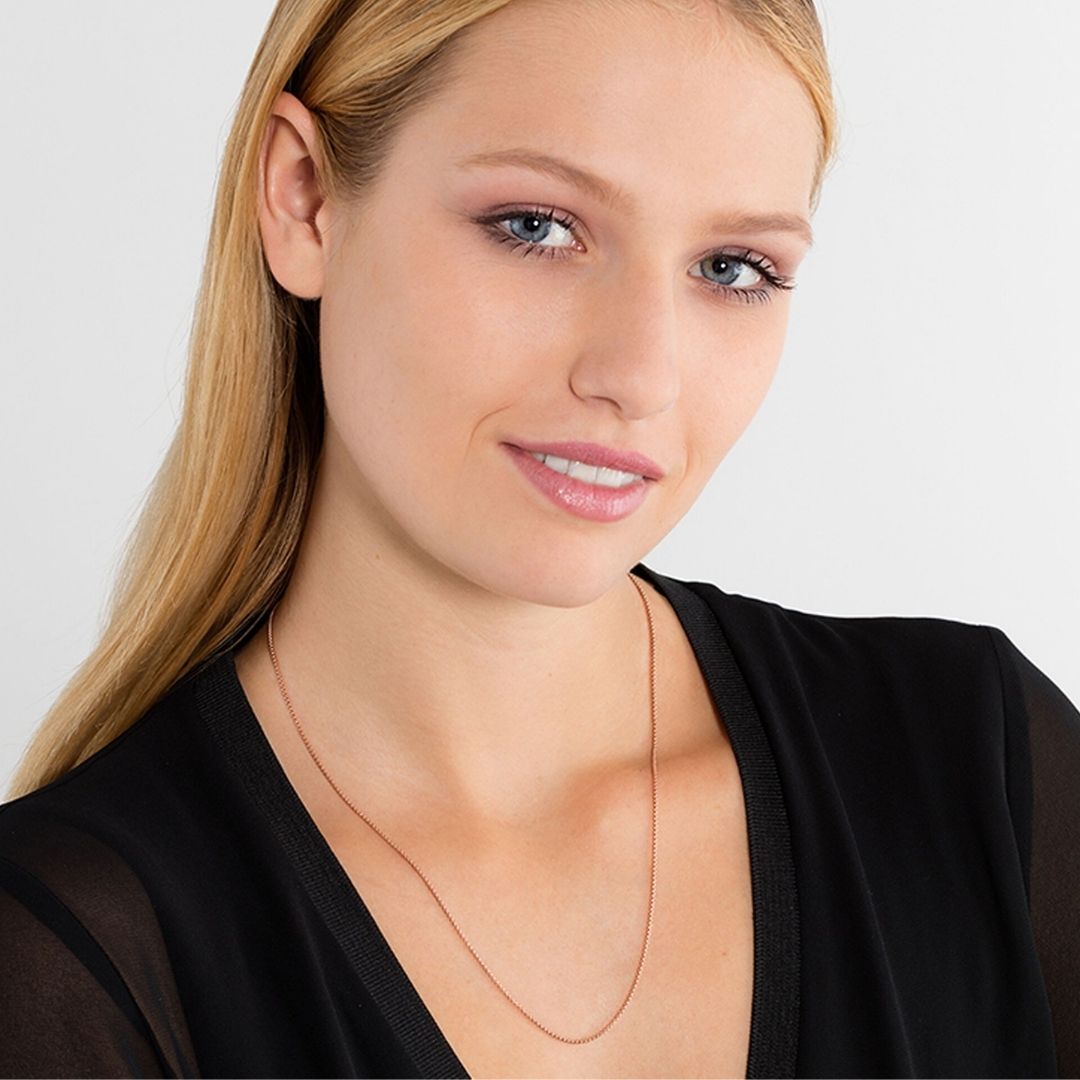 Thomas Sabo Cord kaulaketju, ruusukullattua hopeaa, KE1106-415-12