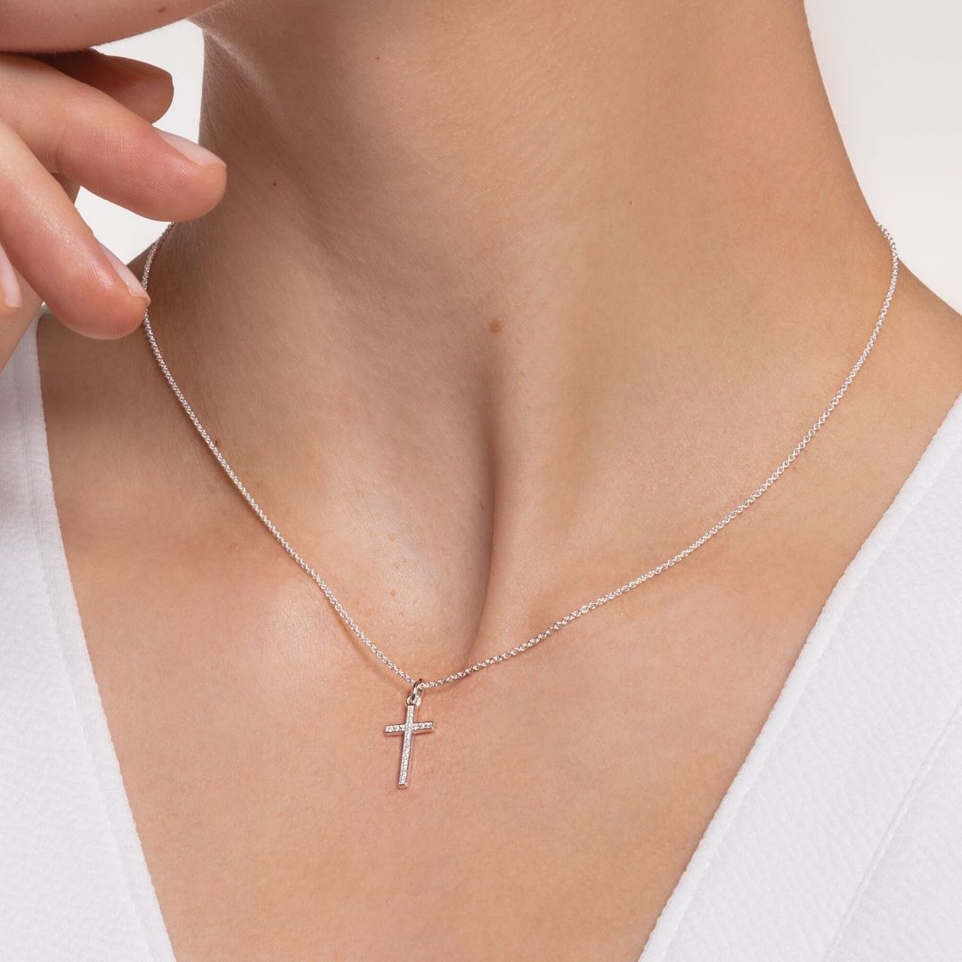 Thomas Sabo Cross kaulakoru, hopeaa, KE2043-051-14