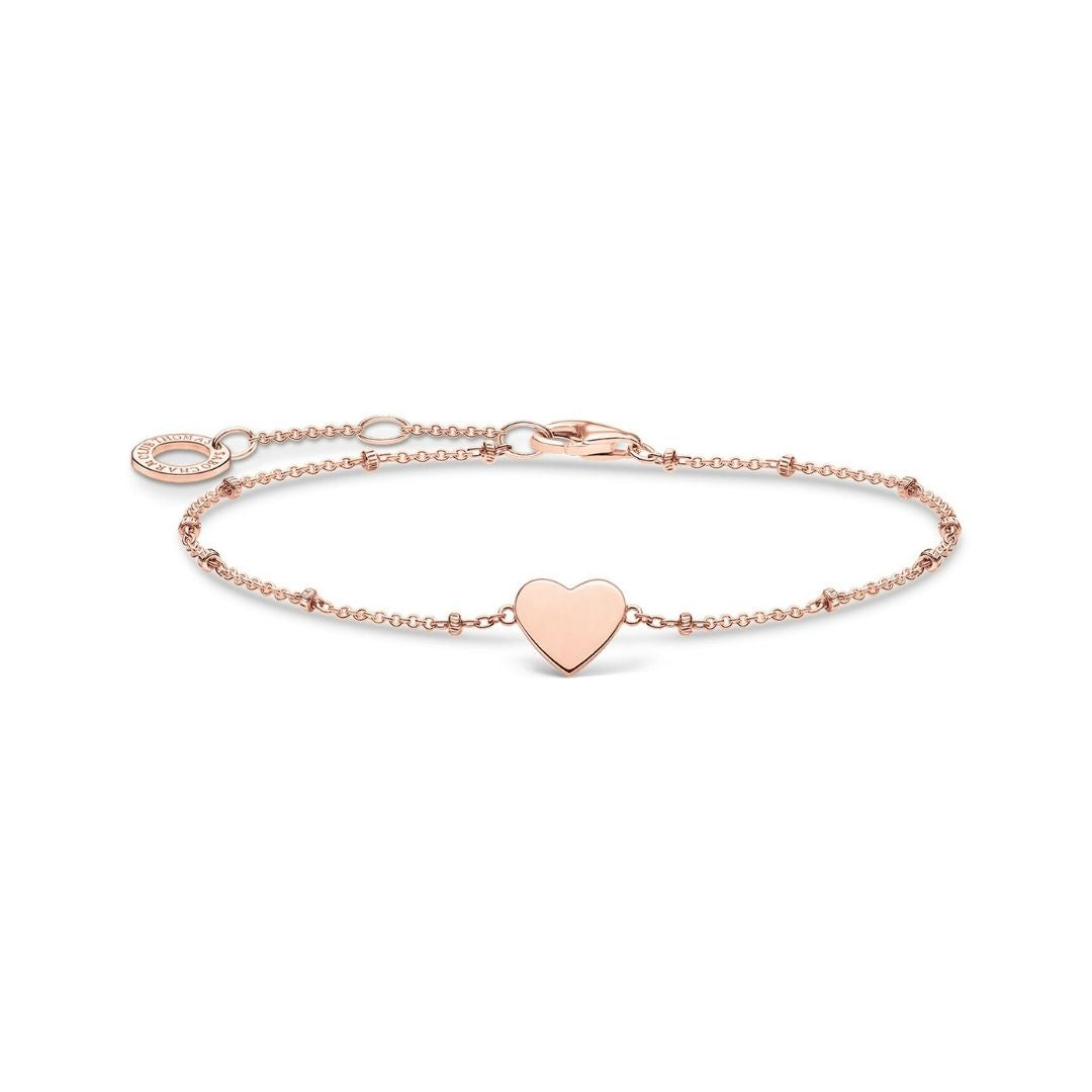Thomas Sabo Heart rannekoru, ruusukullattua hopeaa, A1991-415-40