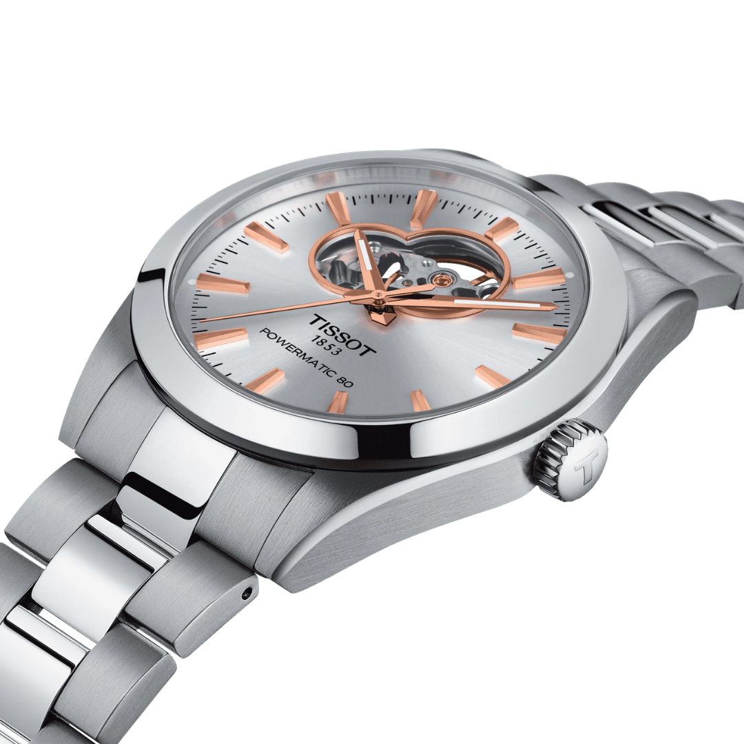 Tissot Gentleman Powermatic 80 Open Heart T1274071103101 rannekello