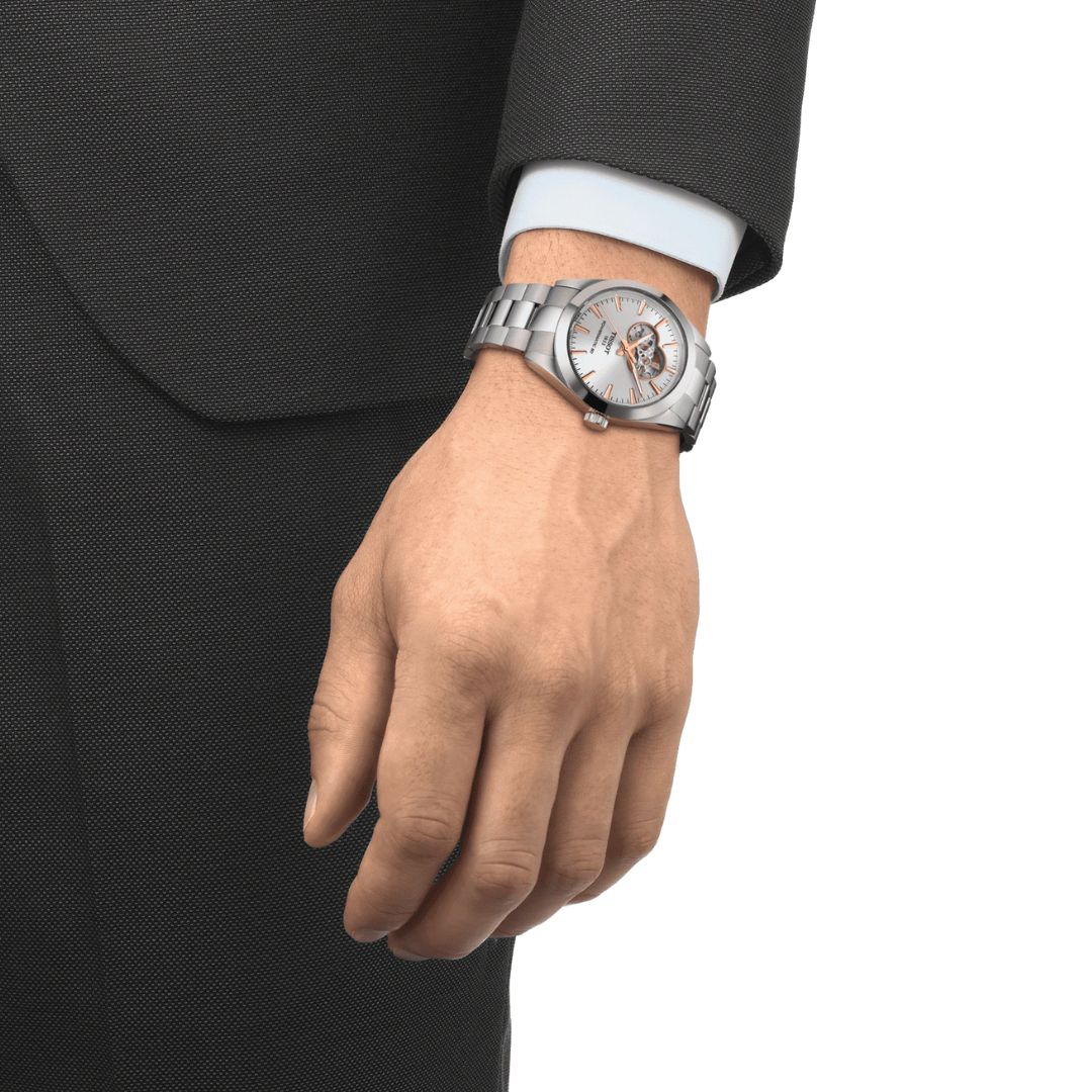 Tissot Gentleman Powermatic 80 Open Heart T1274071103101 rannekello