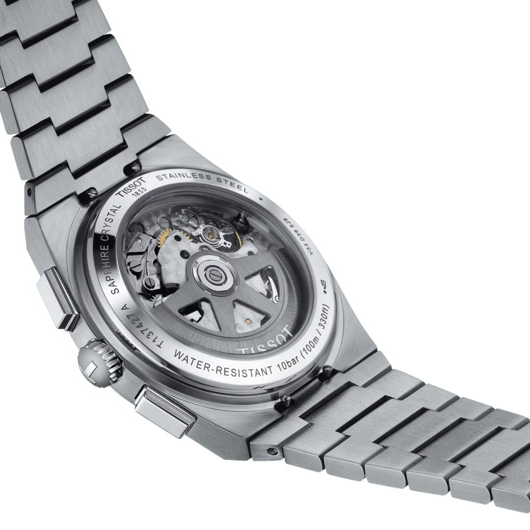 Tissot PRX Automatic Chronograph, 42 mm, T1374271101101 rannekello