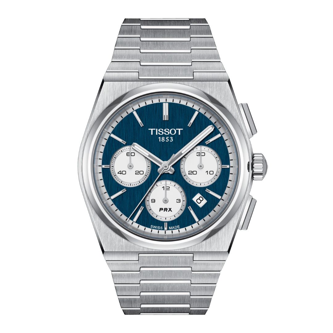 Tissot PRX Automatic Chronograph, 42 mm, T1374271104100 rannekello