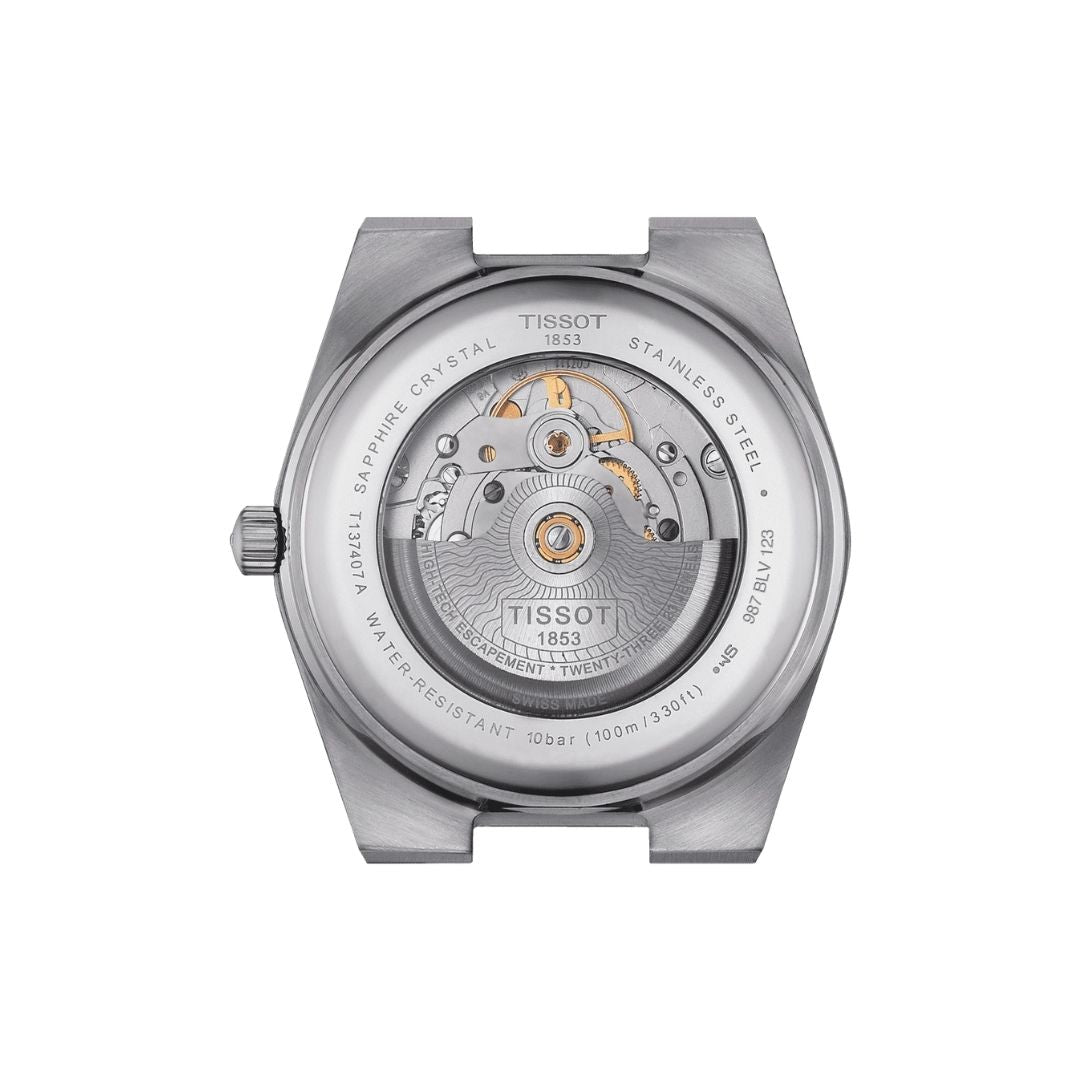 Tissot PRX Powermatic 80 terästä ja 18K ruusukultaa T9314074129100, miesten rannekello