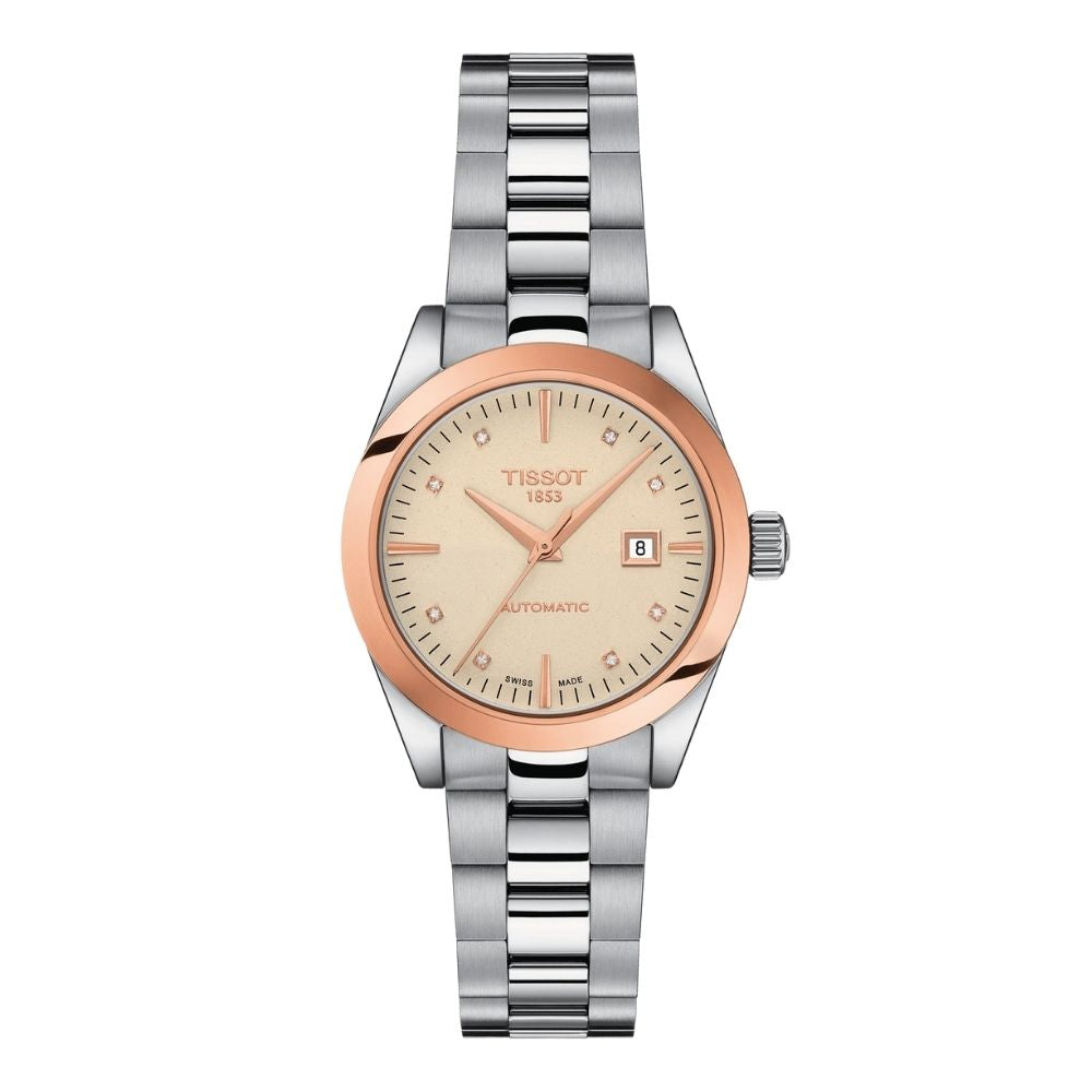 Tissot rose gold automatic sale