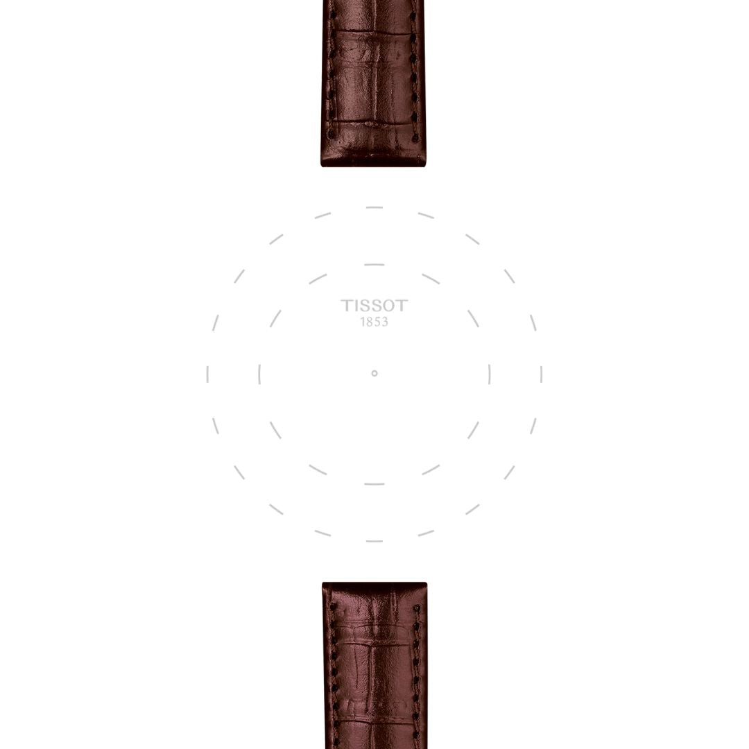 Tissot ranneke, 15 mm, ruskea nahka, T852043042