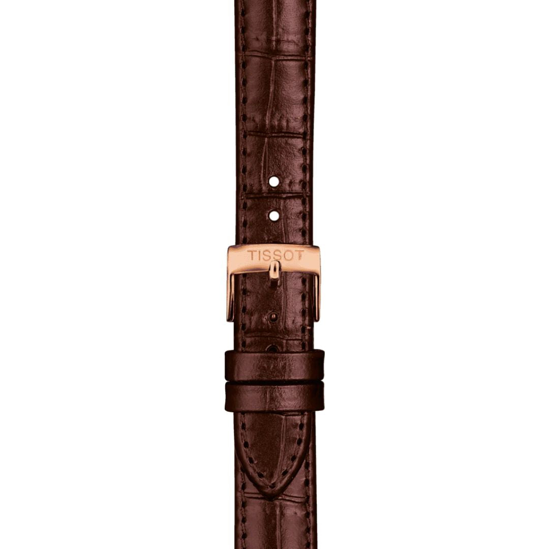 Tissot ranneke, 15 mm, ruskea nahka, T852043042