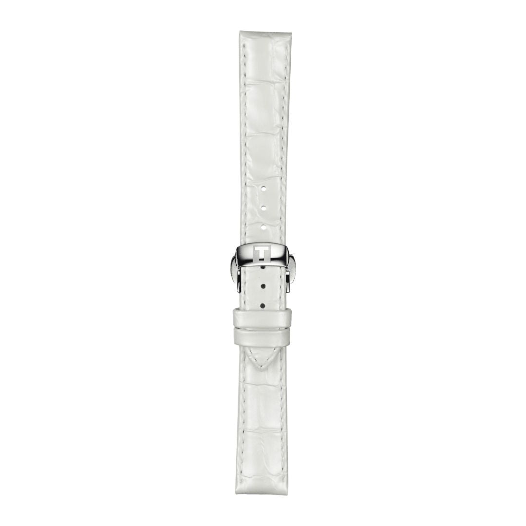 Tissot ranneke, 16 mm, valkoinen nahka, T852036795