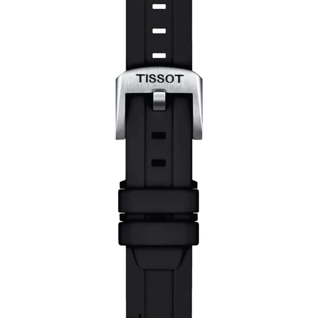 Tissot ranneke, 18 mm, musta silikoni, T852047455