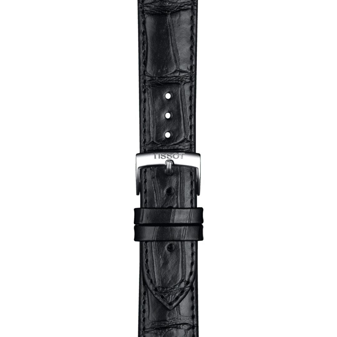 Tissot ranneke, 20 mm, musta nahka, T852043012