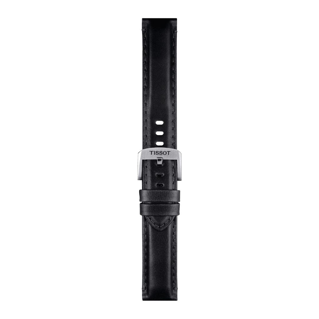 Tissot ranneke, 20 mm, musta nahka, T852046834