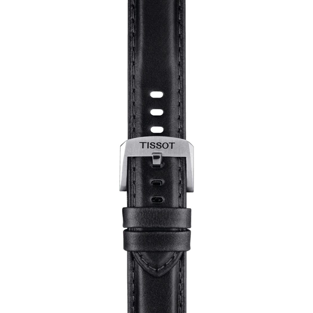 Tissot ranneke, 20 mm, musta nahka, T852046834