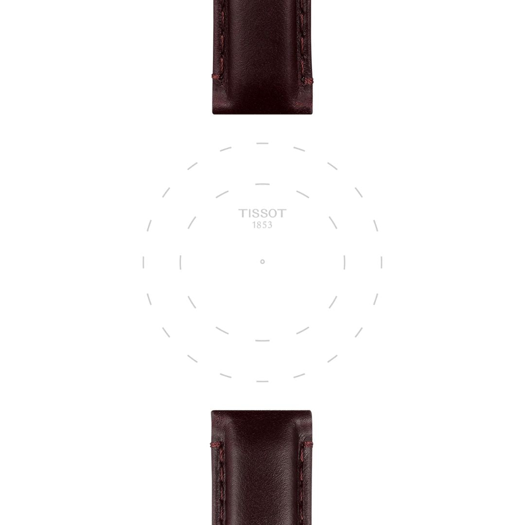 Tissot ranneke, 20 mm, ruskea nahka, T852046836