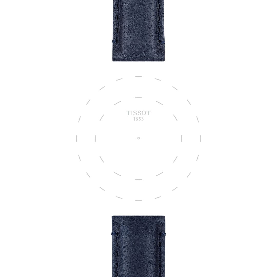 Tissot ranneke, 20 mm, sininen nahka, T852046831