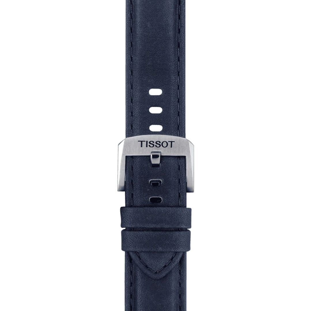 Tissot ranneke, 20 mm, sininen nahka, T852046831