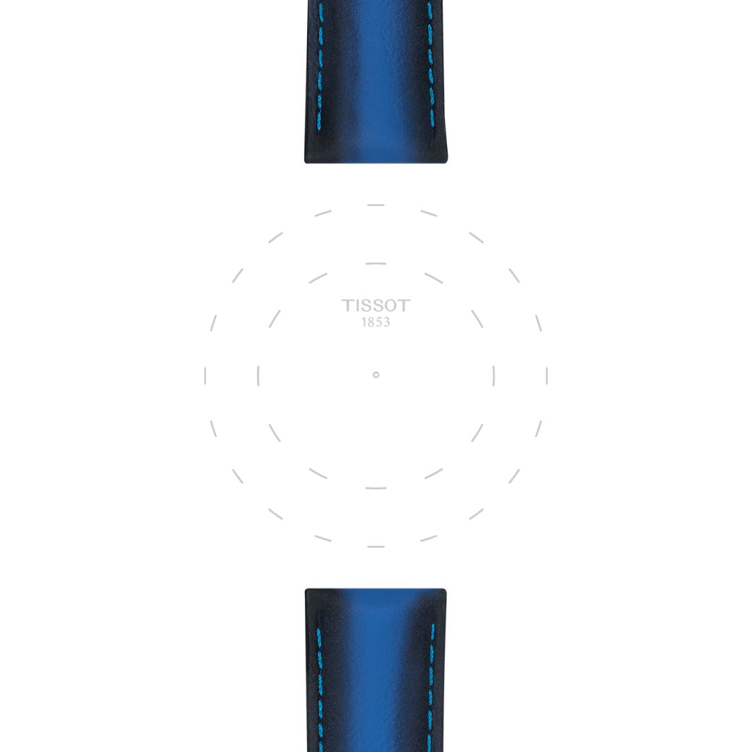 Tissot ranneke, 20 mm, sininen nahka, T852046840
